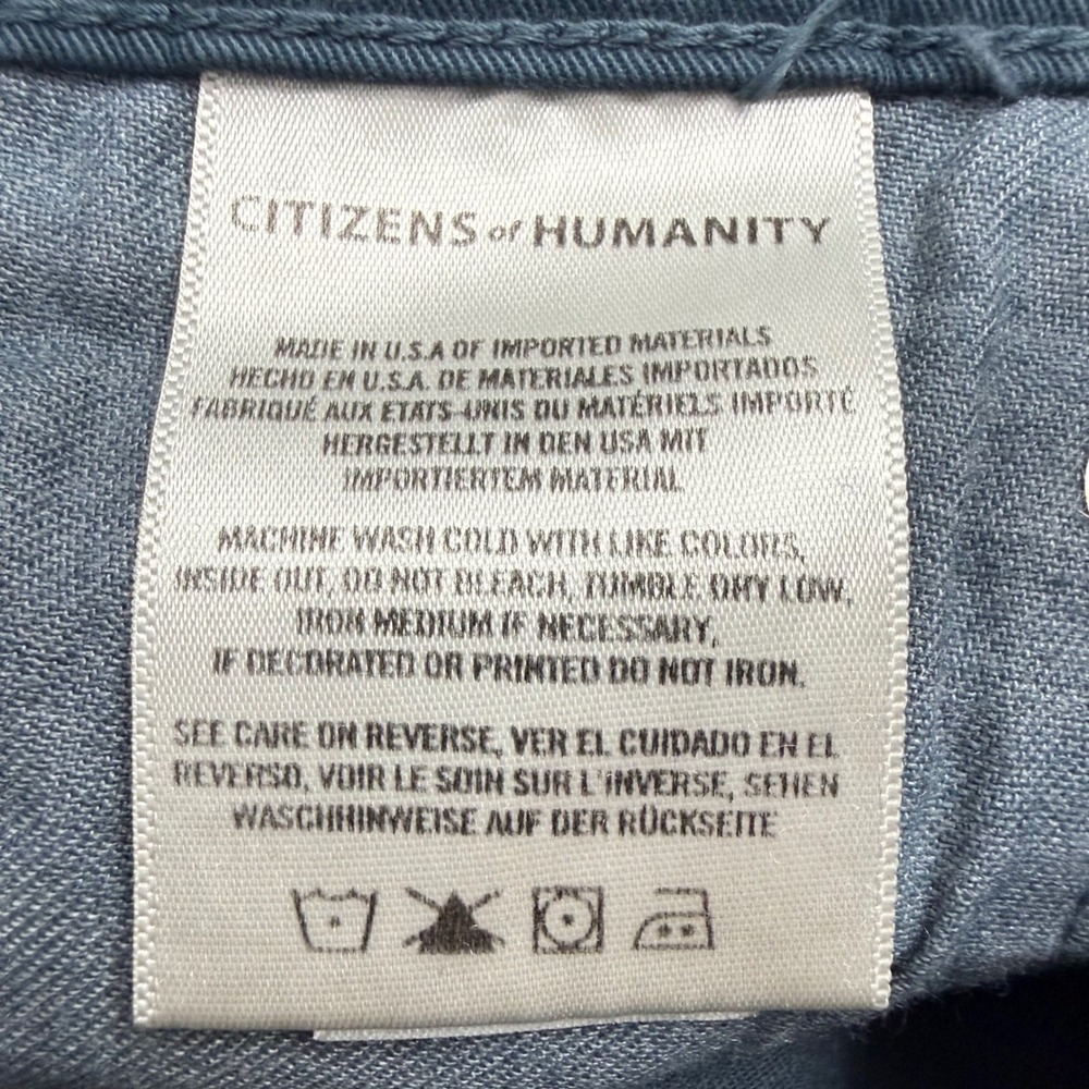 Citizens of Humanity Gage Classic Straight Pants Mens 38 Teal Blue 6107-1061 - Picture 10 of 12